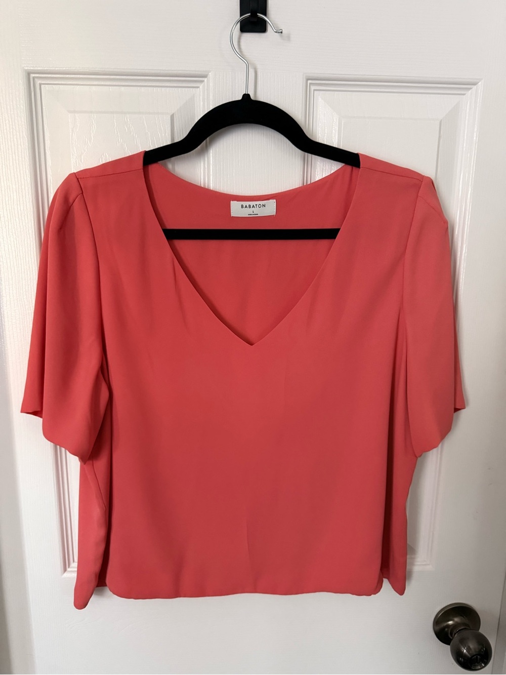 Aritzia | Randy Blouse in Fresco Pink | Size Large